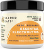 Sacred Eats Keto Electrolyte Powder and  Hydration Supplement | 1000mg Potassium and  Sodium, 150mg Magnesium  No Sugar and  Stevia  Sweetened with Monk Fruit Only Natural