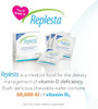 Replesta 50,000 IU Vitamin D3 Cholecalciferol  for Vitamin D Deficiency Once-Weekly Chewable Wafer  Non-GMO