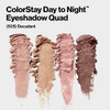 Revlon ColorStay Day to Night Eyeshadow Quad, 505 Decadent, 0.16 oz