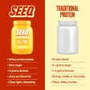 SEEQ Clear Protein Powder -  22 Servings - 22g Clear Whey Protein Isolate - Zero Sugar - 0g Lactose - Allergen Friendly - GLP1 Support - Bone Health - Muscle Post Workout Recovery