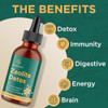 Glorithiventa Zeolite Detox for Adults Zeolite Liquid Drops with Vitamin B Probiotic Blend - Energy Gut Focus - 2 Fl Oz