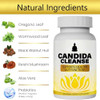 Neonomicon Candida Cleanse - Gut & Colon Support Advanced Probiotic & Herbal Formula Natural Herbal Formula Oregano Leaf Wormwood Black Walnut Caprylic Acid-1 for Men & Women 60 Capsules