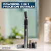 WAHL Micro Groomsman Personal Trimmer  Battery Powered  Rinseable Heads  Interchangeable Heads  For Facial Detailing  Model 05640-600