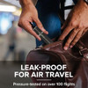 Travalo Milano Perfume Atomizer - Leak-Proof and TSA Approved for Air Travel - Reusable, Airtight, Easy Fill Mini Pump Sprayer - Lightweight Vegan Leather with Polished Metal Outer Shell - Black