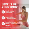 Vitalibre Iron Supplement, 65mg Carbonyl Iron with 250mg Vitamin C, Stomach Friendly
