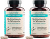 NatureWise Multivitamin for Women + Stress Support with Organic Whole Foods & Natural Minerals - B-Complex + Vitamin C + D3 K2 for Immunity, Hair, Skin & Nails - Non-GMO - 60 Capsules[30-Day Supply]