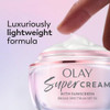 Olay Super Cream with Sunscreen SPF 30 Trial Size Lightweight Face Moisturizer with Sun Protection 5-in-1 Skin Care Benefits  Hydrating Brightening Firming - Niacinamide Vitamin C 15 mL