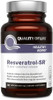 Quality of Life Resveratrol SR - Powerful Anti Aging All Natural Formula - 30 Vegicaps