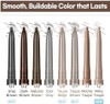 PERIPERA Speedy Skinny Brow 1.5mm Precise Eyebrow Pencil, Dual-Sided Fine Tip Shades, Define Fills Brow Make up, K Beauty, Korean Make-up, Safe for Sensitive Skin