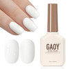 GAOY Yellow Highly pigmented Gel Polish, 16ml Self-Leveling Soak Off Gel Polish, UV Light Cure for Nail Art DIY Manicure at Home