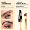 docolor Eyebrow Brush, Duo Angled Eyebrow Spoolie