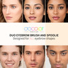 docolor Eyebrow Brush, Duo Angled Eyebrow Spoolie