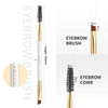 docolor Eyebrow Brush, Duo Angled Eyebrow Spoolie