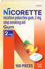 Nicorette Nicotine Gum 2mg, Quit Smoking Aid, Fruit Chill Flavor, 200 Count