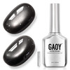 GAOY Red Cat Eye Gel Nail Polish, 16ml Glitter Holographic Nail Polish with Magnet, Reflective Translucent UV Gel, 2907 Ruby Twilight