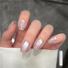 GAOY Glassy Cat Eye Gel Nail Polish, 16ml Glitter Holographic UV Gel Polish with Magnet, Reflective Translucent, 2341 Silvery Moonlight