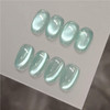 GAOY Glassy Cat Eye Gel Nail Polish, 16ml Glitter Holographic UV Gel Polish with Magnet, Reflective Translucent, 2341 Silvery Moonlight