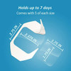 Nexcare Tegaderm Transparent Dressing, Clear Film Lets You See Wounds Heal, Waterproof Dressing Holds Fast for 7 Days - 10 Dressings