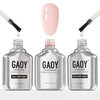 GAOY 16ml Gel Top Coat, Base Coat and 1002 White Gel Polish Set, 3 Pcs