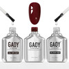 GAOY 16ml Gel Top Coat, Base Coat and 1002 White Gel Polish Set, 3 Pcs