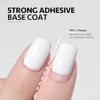 GAOY 16ml Gel Top Coat, Base Coat and 1002 White Gel Polish Set, 3 Pcs