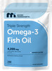 Micro Ingredients Triple Strength Omega 3 Fish Oil Supplements Softgels