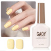 GAOY Sheer Light Pink Gel Nail Polish, 16ml Jelly Milky White Peach Translucent Color 1352 UV Light Cure Gel Polish for Nail Art DIY Manicure and Pedicure at Home