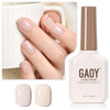 GAOY Sheer Light Pink Gel Nail Polish, 16ml Jelly Milky White Peach Translucent Color 1352 UV Light Cure Gel Polish for Nail Art DIY Manicure and Pedicure at Home