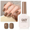 GAOY Sheer Light Pink Gel Nail Polish, 16ml Jelly Milky White Peach Translucent Color 1352 UV Light Cure Gel Polish for Nail Art DIY Manicure and Pedicure at Home