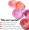 AMUSE SEOUL Lip and Cheek Healthy Balm - Multiuse Buildable Cream & Balm Blush Glossy Creamy Texture Natural Flush 2 Colors Lightweight Vegan Korean Beauty Makeup