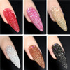 GAOY Reflective Glitter Gel Nail Polish Set of 6 Colors UV Gel