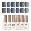 GAOY Brown Nude Gel Nail Polish Set, 6 Fall Colors, Caramel Pudding