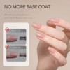 GAOY 6 Colors Rubber Base Gel Set, Jelly Builder Base Nail Gel Nude Sheer White Pink, 2-in-1 Soak Off Nail Strengthener, Blush Jelly