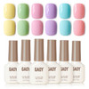 GAOY Rose Garden Jelly Gel Nail Polish Set, 6 Colors