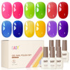 GAOY Rose Garden Jelly Gel Nail Polish Set, 6 Colors