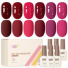 GAOY Rose Garden Jelly Gel Nail Polish Set, 6 Colors