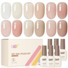 GAOY Rose Garden Jelly Gel Nail Polish Set, 6 Colors