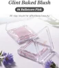 Glint by VDIVOV Glint Baked Blush - Long-Lasting All-Day Face Blush Powder for a Natural Look Korean Skin Care Korean Makeup Blendable Color for Eyes Cheeks & Body