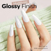 modelones HEMA-Free White Gel Nail Polish 15ml, 28+ Days Long Lasting, UV LED Soak Off, 15ml Summer Nail Art & Suit for French Tip, Glazed Clean Girl