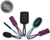 Revlon Straight & Smooth Soft Touch Paddle Hair Brush Set Black + Berry    2 Count (Pack of 1)