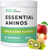 Love Life Supplements Essential Amino Acids Powder Full Spectrum EAA & BCAA Drink for Muscle Recovery, Apple & Kiwi Flavour 60 Servings High Strength Intra Workout Supplement