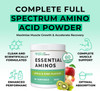 Love Life Supplements Essential Amino Acids Powder Full Spectrum EAA & BCAA Drink for Muscle Recovery, Apple & Kiwi Flavour 60 Servings High Strength Intra Workout Supplement