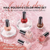 modelones Jelly Nail Polish, 6 Colors Quick Dry Nude Pink Nail Polish Set