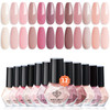 modelones 12 Colors Nude Pink Nail Polish Set, Quick Dry Mini Kit