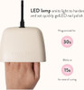 Nails Inc GelLED Portable LED Lamp 5W USB Nail Dryer for DIY Gel Curing