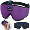 LC-dolida Sleep Headphones Sleep Mask Bluetooth Wireless Music Eye Mask Sleeping Headphones for Side Sleepers Sleep Mask with Bluetooth Headphones Ultra Thin Stereo Speakers Perfect for Sleeping