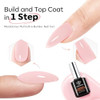 modelones Builder Nail Gel,No Top Coat Needed Builder for Nails Nude