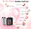modelones Builder Nail Gel,No Top Coat Needed Builder for Nails Nude