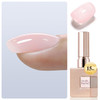 Double Rhythm Clear Gel Nail Polish 15ml Nail Strengthener Builder in a Bottle Nail Extension Hard Gel Soak Off Long Lasting UV Gel (Pale Nude 8 in 1-10)