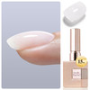 Double Rhythm Clear Gel Nail Polish 15ml Nail Strengthener Builder in a Bottle Nail Extension Hard Gel Soak Off Long Lasting UV Gel (Pale Nude 8 in 1-10)